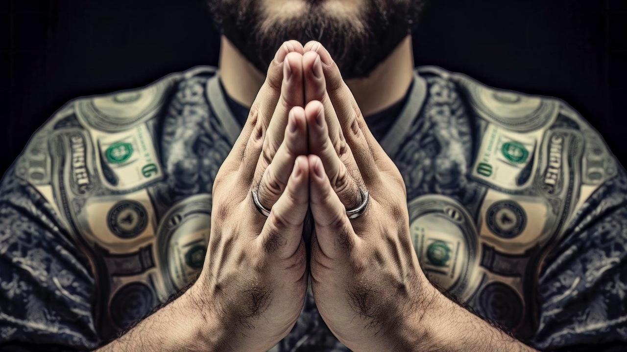 Entrepreneur praying